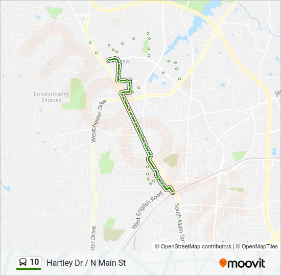 10 Bus Line Map