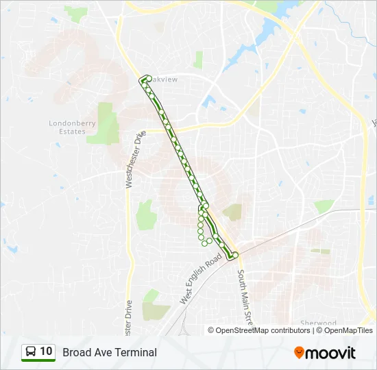 10 Bus Line Map
