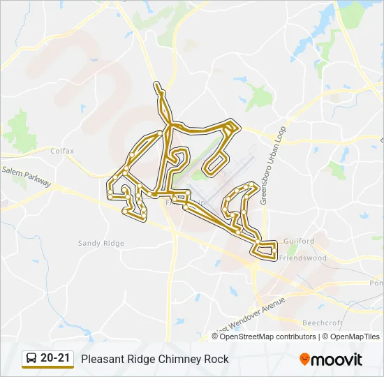 20-21 Bus Line Map