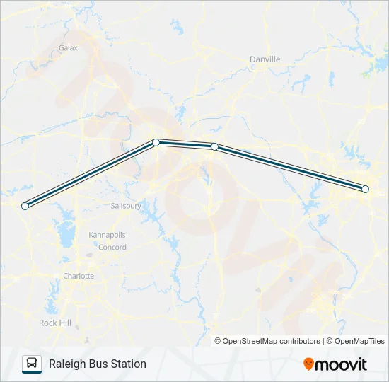 GREYHOUND US0600S Bus Line Map