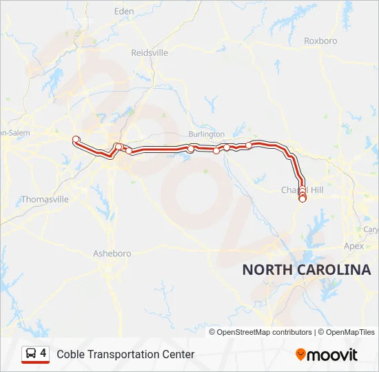 4 Bus Line Map