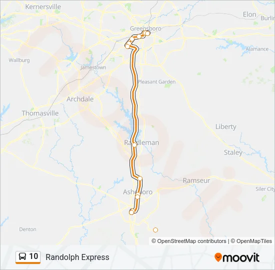 10 Bus Line Map