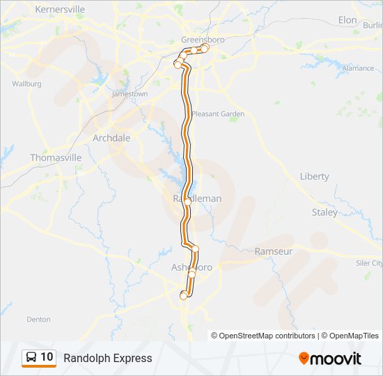 10 bus Line Map