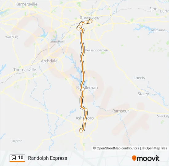 10 Bus Line Map