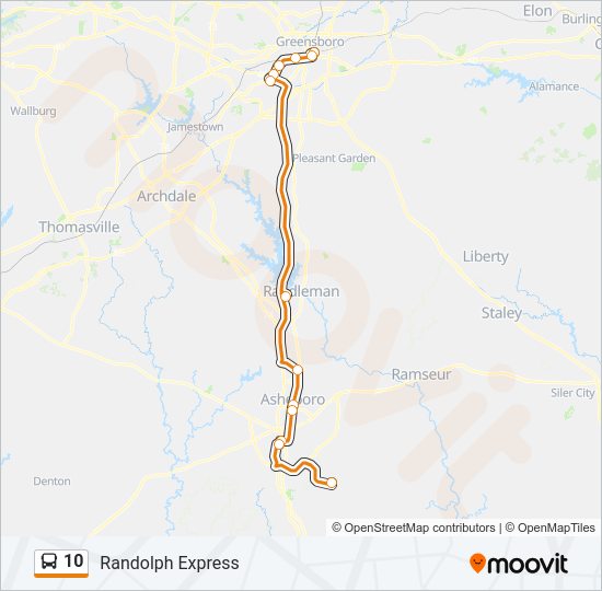 10 bus Line Map