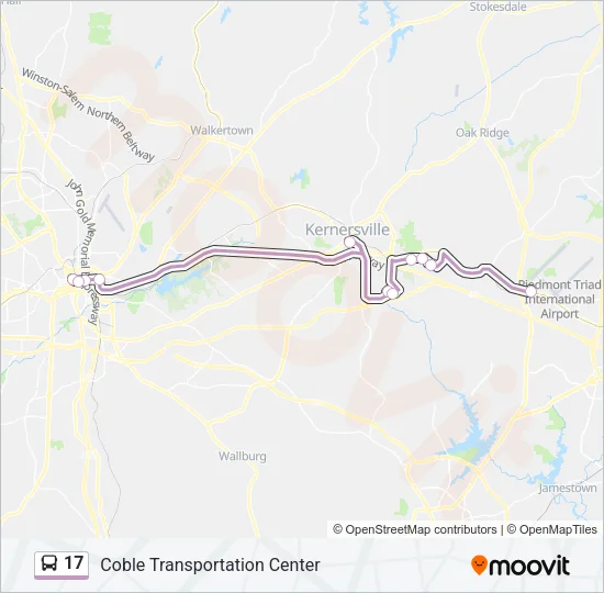 17 Bus Line Map