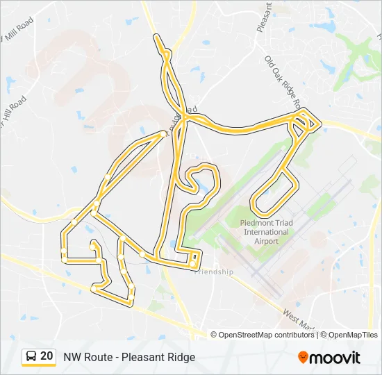 20 Bus Line Map
