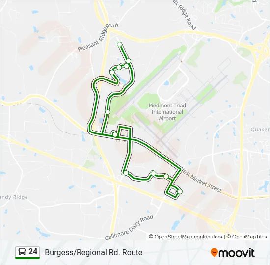 24 Bus Line Map