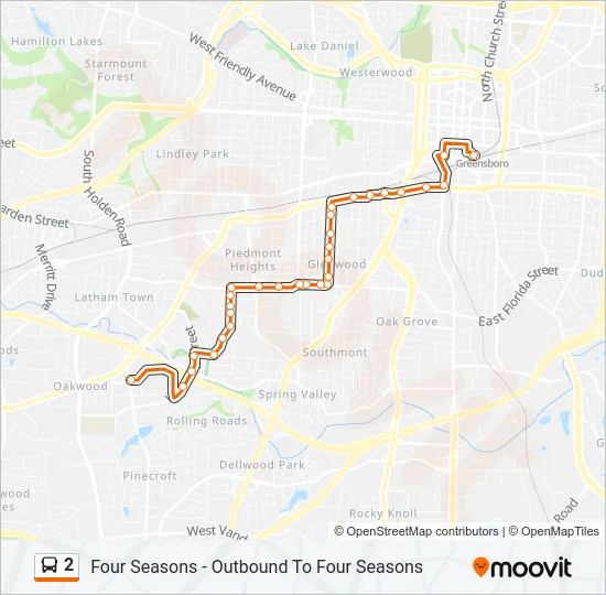 2 Bus Line Map