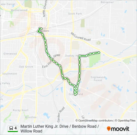 4 Bus Line Map