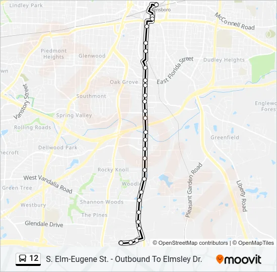 12 Bus Line Map