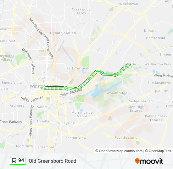 94 Bus Line Map
