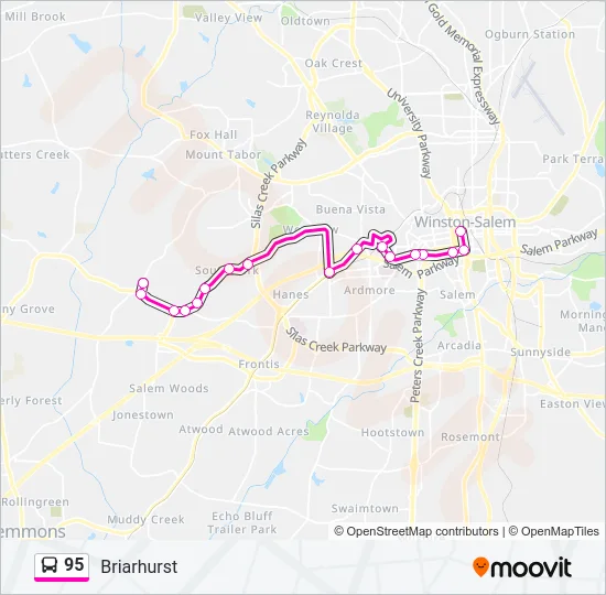 95 Bus Line Map