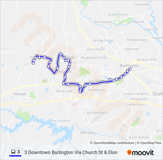 3 bus Line Map