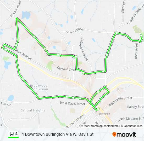 4 Bus Line Map