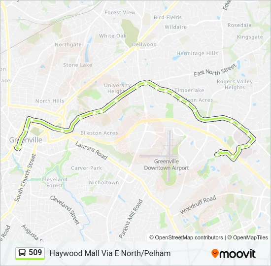509 Bus Line Map