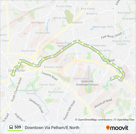 509 Bus Line Map