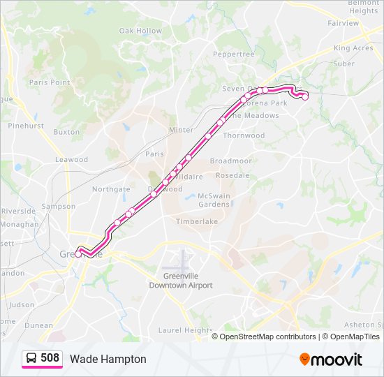 508 bus Line Map