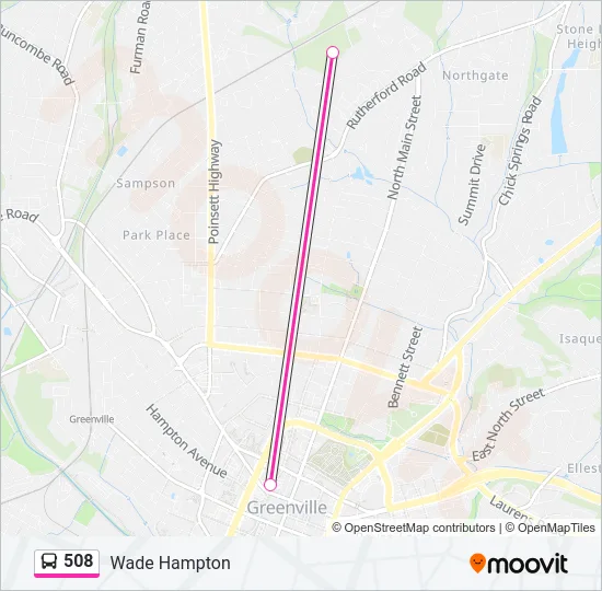 508 Bus Line Map