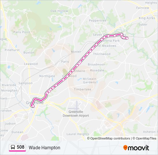 508 bus Line Map