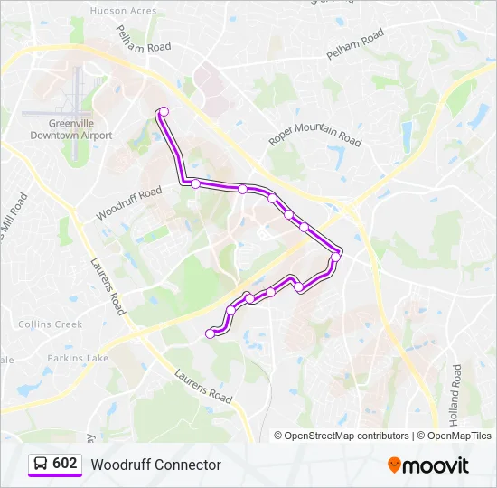 602 Bus Line Map