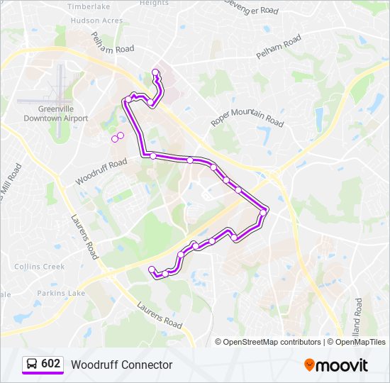 602 bus Line Map