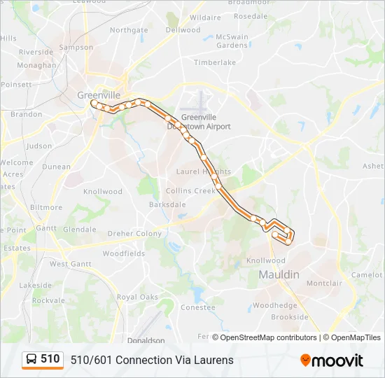 510 Bus Line Map
