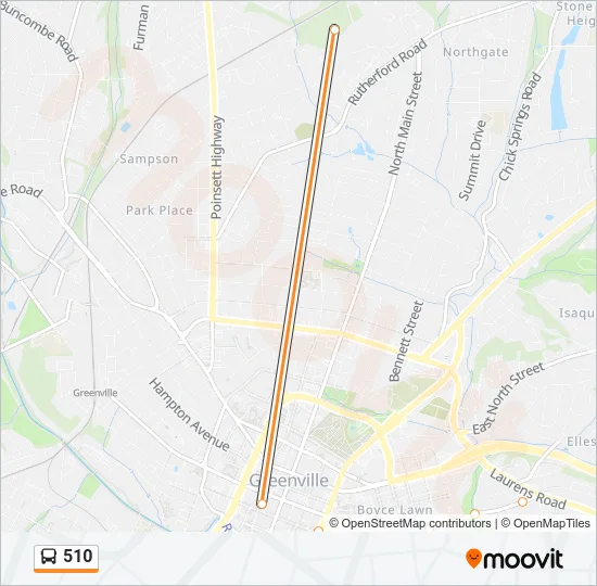 510 Bus Line Map
