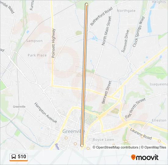 510 Bus Line Map