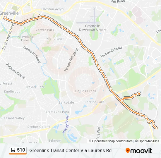 510 Bus Line Map