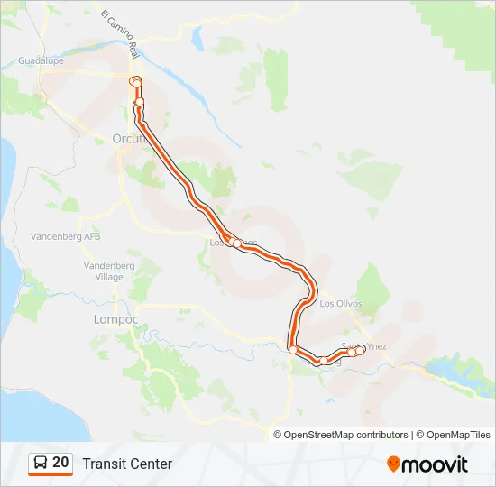 20 Bus Line Map