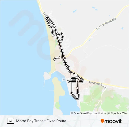 MORRO BAY TRANSIT FIXED ROUTE  Line Map