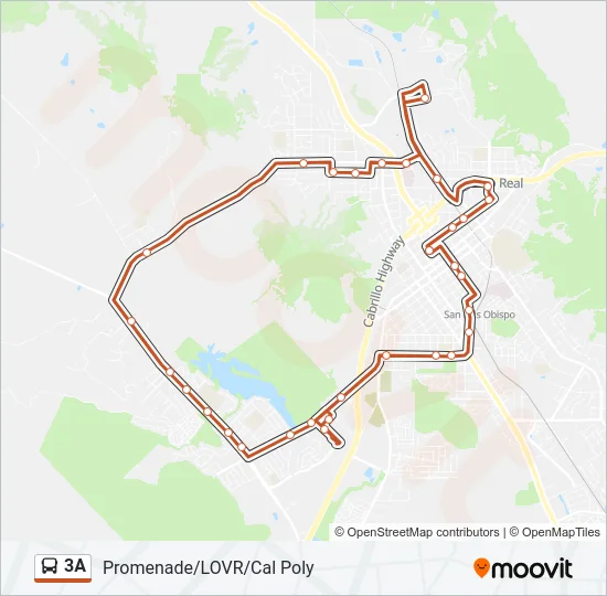 3A Bus Line Map