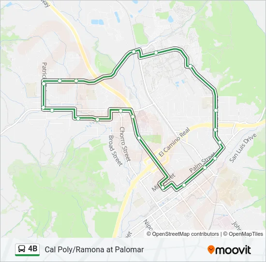 4B Bus Line Map