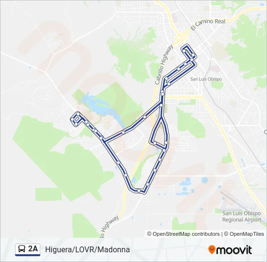 2A Bus Line Map