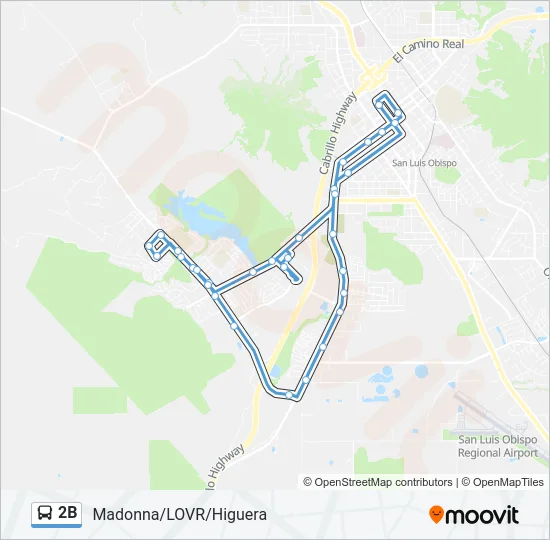 2B Bus Line Map