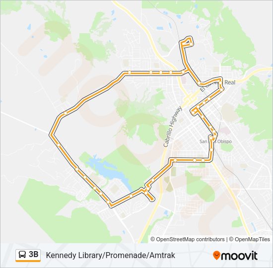 3B Bus Line Map