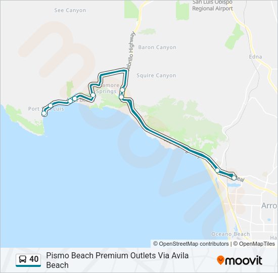 Ruta 40: horarios, paradas y mapas - Pismo Beach Premium Outlets Via ...