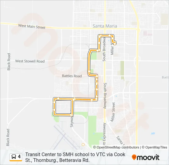 4 Bus Line Map