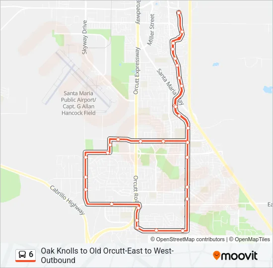 6 Bus Line Map