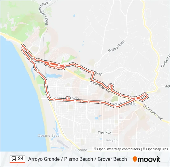 24 Bus Line Map