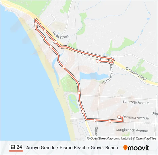 24 Bus Line Map