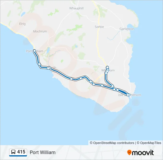 415 Bus Line Map