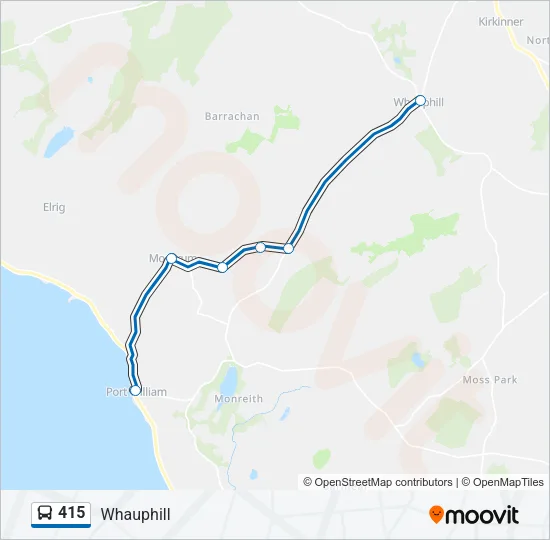 415 Bus Line Map
