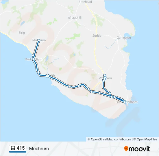 415 Bus Line Map