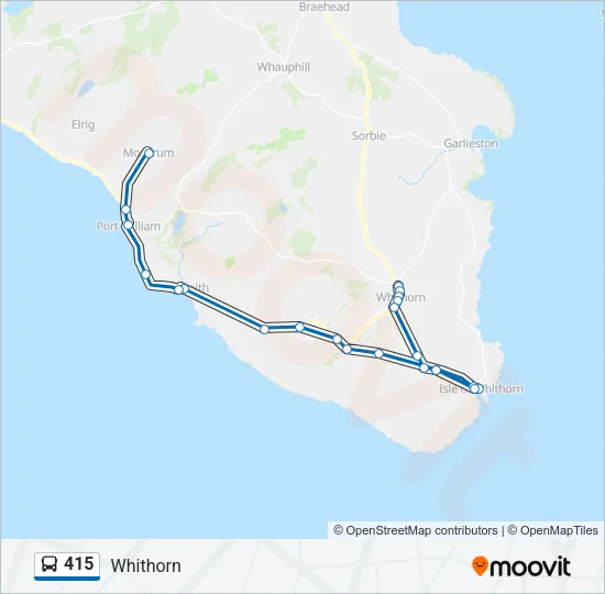415 Bus Line Map