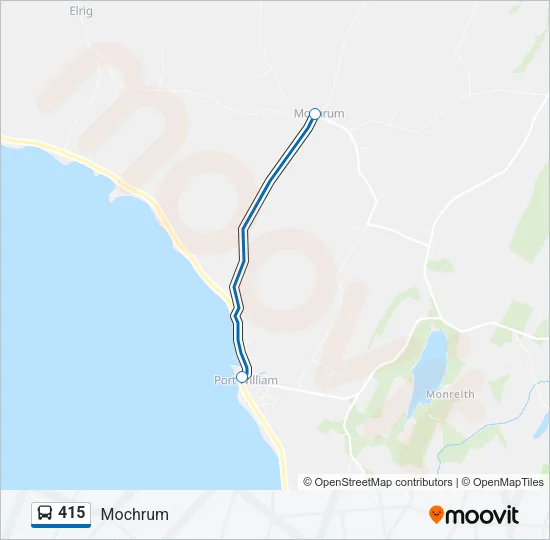 415 Bus Line Map