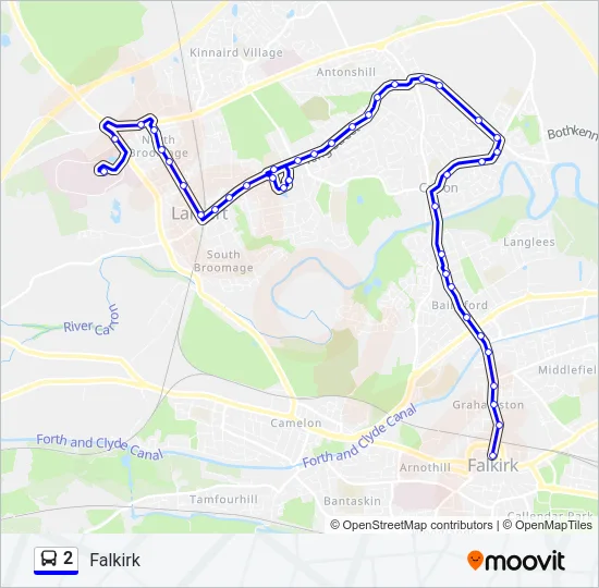 2 Bus Line Map