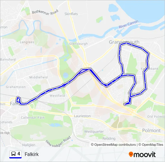 4 Bus Line Map
