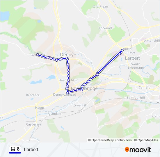 8 Route Schedules, Stops & Maps Larbert (Updated)